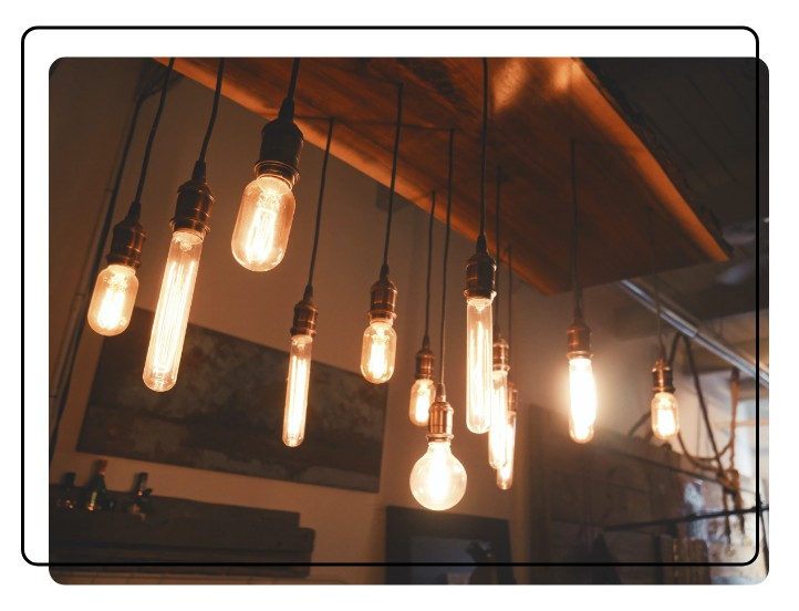 Edison style lightbulbs